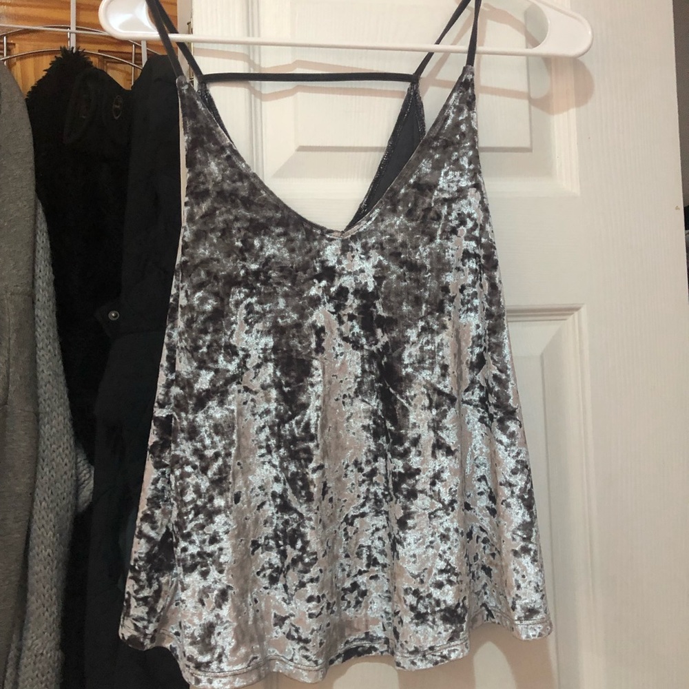 Pretty new velvet material tank